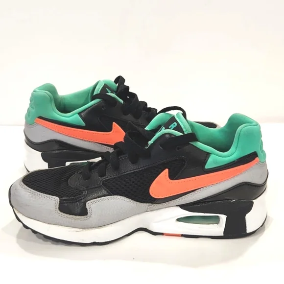 Nike Air Max St Trainers Black, Hot Lava, Mint Green Athletic Women's  7 EUC! - Picture 14 of 15